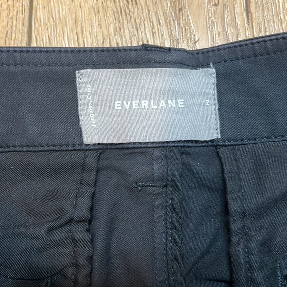 Everlane Black Straight Leg Chino Pant Size 2 - Picture 8 of 10